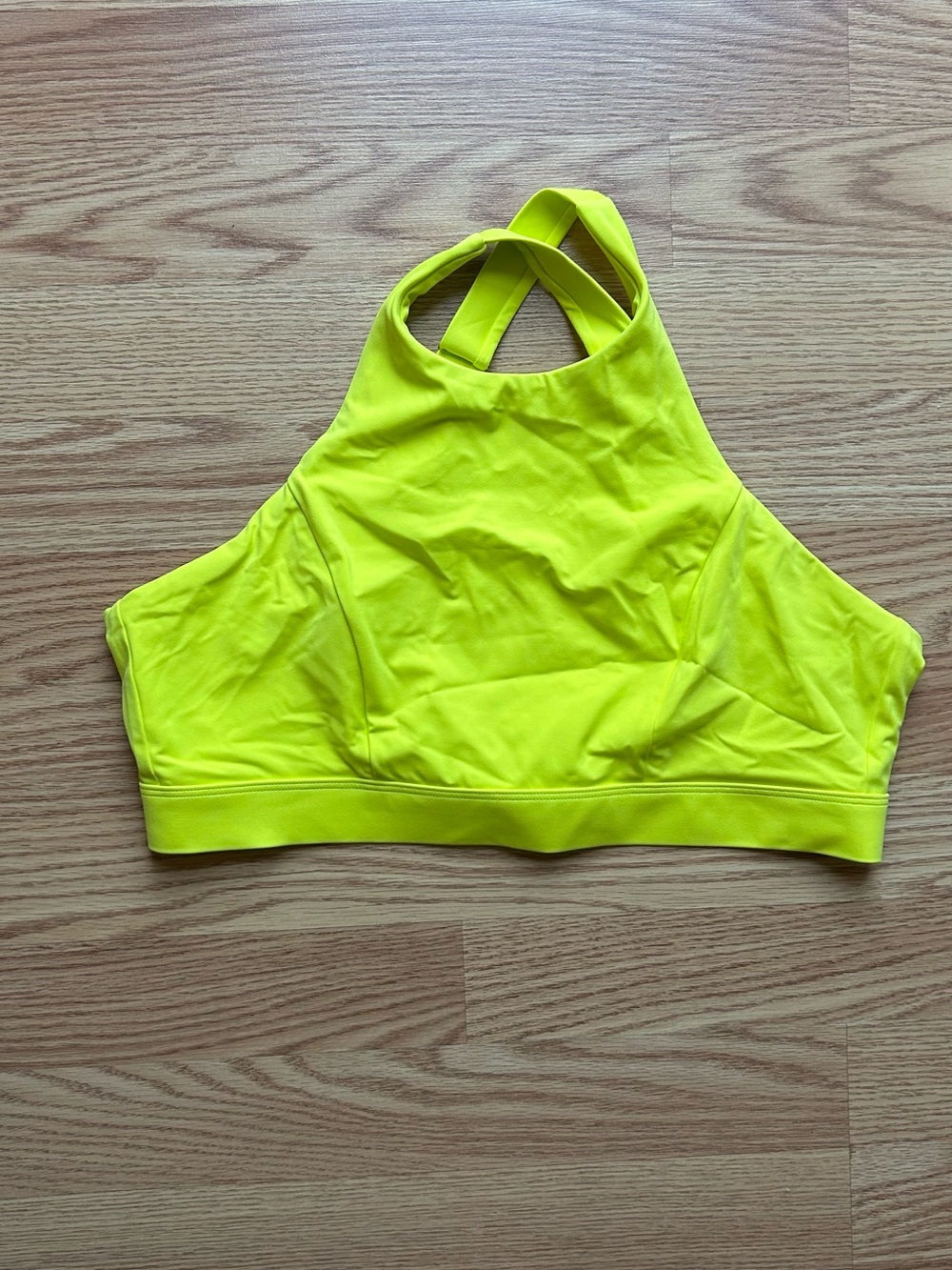 Jolyn X Curvy Surfer Girl APHRODITE BIKINI TOP Neon Yellow Large